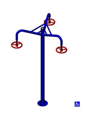 Alongador triplo cadeirante