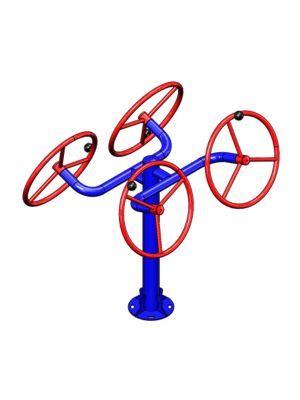 Multi giros cadeirante grande duplo